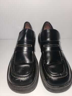 Vintage Aldo Men Black Niko Loafers SZ 12